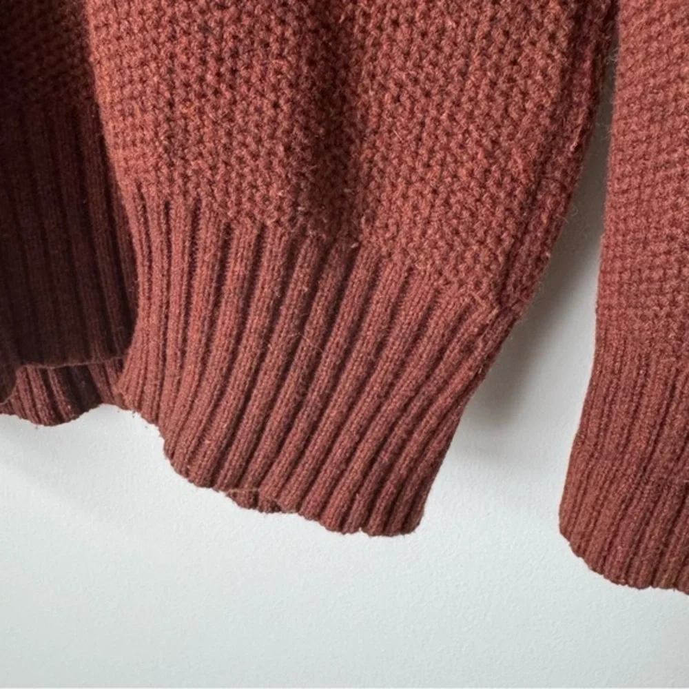 Banana Republic‎ Honeycomb Mock Dark Orange Pullover